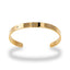 Brazalete ajustable liso con soles grabados y cristal 6mm