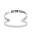 Brazalete ajustable liso con soles grabados y cristal 6mm