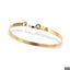 Brazalete liso cristales bicelados 6cm