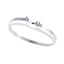 Brazalete liso cristales bicelados 6cm