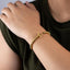 Pulsera con cuentas redondas broche t 19cm