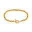 Pulsera con cuentas redondas broche t 19cm