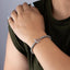 Pulsera con cuentas redondas broche t 19cm