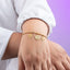 Pulsera cola de rata y dije arbol de la vida 20cm