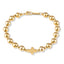 Pulsera balin cruz lisa 21cm