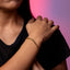Pulsera mixta de eslabon oval y barbada con broche t 18cm