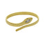 Brazalete serpiente grabado circonia ajustable