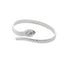 Brazalete serpiente grabado circonia ajustable