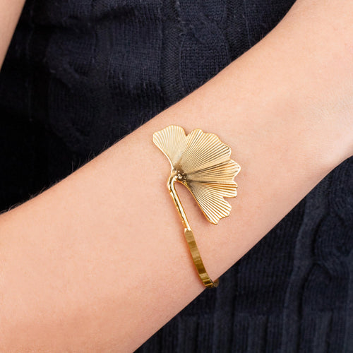 Brazalete con hoja de ginkgo 26mm