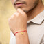 Pulsera ajustable hilo 7 nudos medalla san benito 3mm