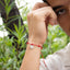 Pulsera ajustable hilo 7 nudos medalla san benito 3mm