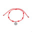 Pulsera ajustable hilo 7 nudos medalla san benito 3mm