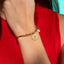 Pulsera medalla octagonal san benito cristal colgante 17-20cm