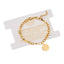 Pulsera medalla octagonal san benito cristal colgante 17-20cm