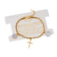 Pulsera medallas de san benito y cruz retorcida 17-20cm