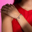 Pulsera de rayo serpiente y estrella con cristal 17-20cm