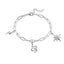 Pulsera de rayo serpiente y estrella con cristal 17-20cm