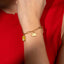 Pulsera dijes de viaje y cristales incrustados 16-20cm