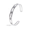 Brazalete ajustable doble con cristales biselados 8mm