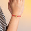Pulsera ajustable hilo medalla transversal san benito 4mm