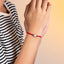 Pulsera ajustable hilo medalla transversal san benito 4mm