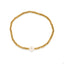 Pulsera elastica perla y cuentas redondas 18cm ancho 3mm
