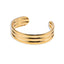 Brazalete ajustable de lineas liso 16mm