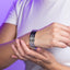 Brazalete ajustable de lineas liso 16mm