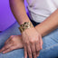 Brazalete ajustable de mariposas texturizadas 34mm