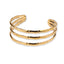 Brazalete ajustable triple abierto tipo bambu 30mm