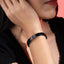 Brazalete italiano ajustable liso 9mm negro