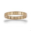 Brazalete italiano ajustable liso 9mm dorado satinado