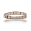 Brazalete italiano ajustable liso 9mm champagne satinado