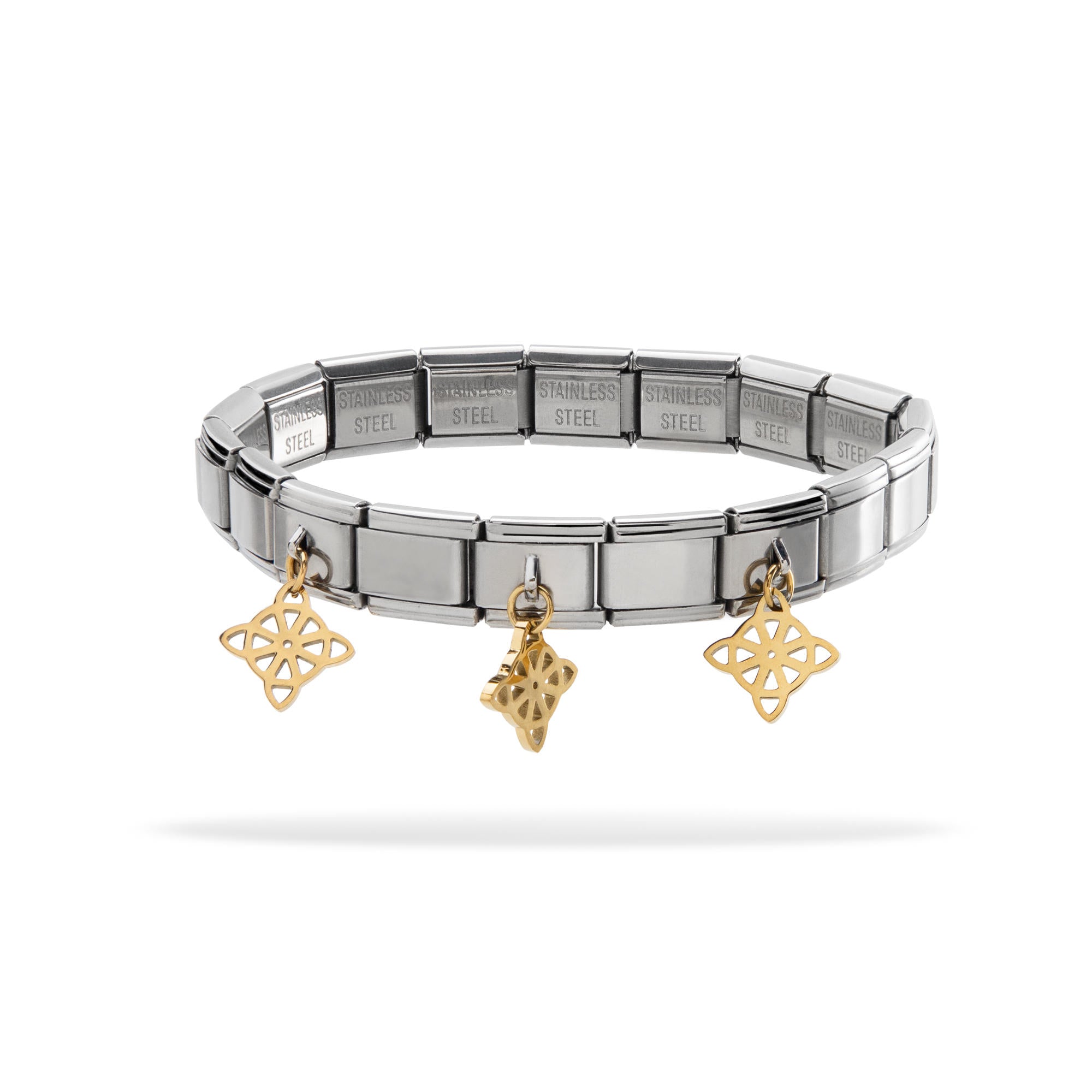 Brazalete ajustable italiano dijes colgantes nudo de bruja 9mm