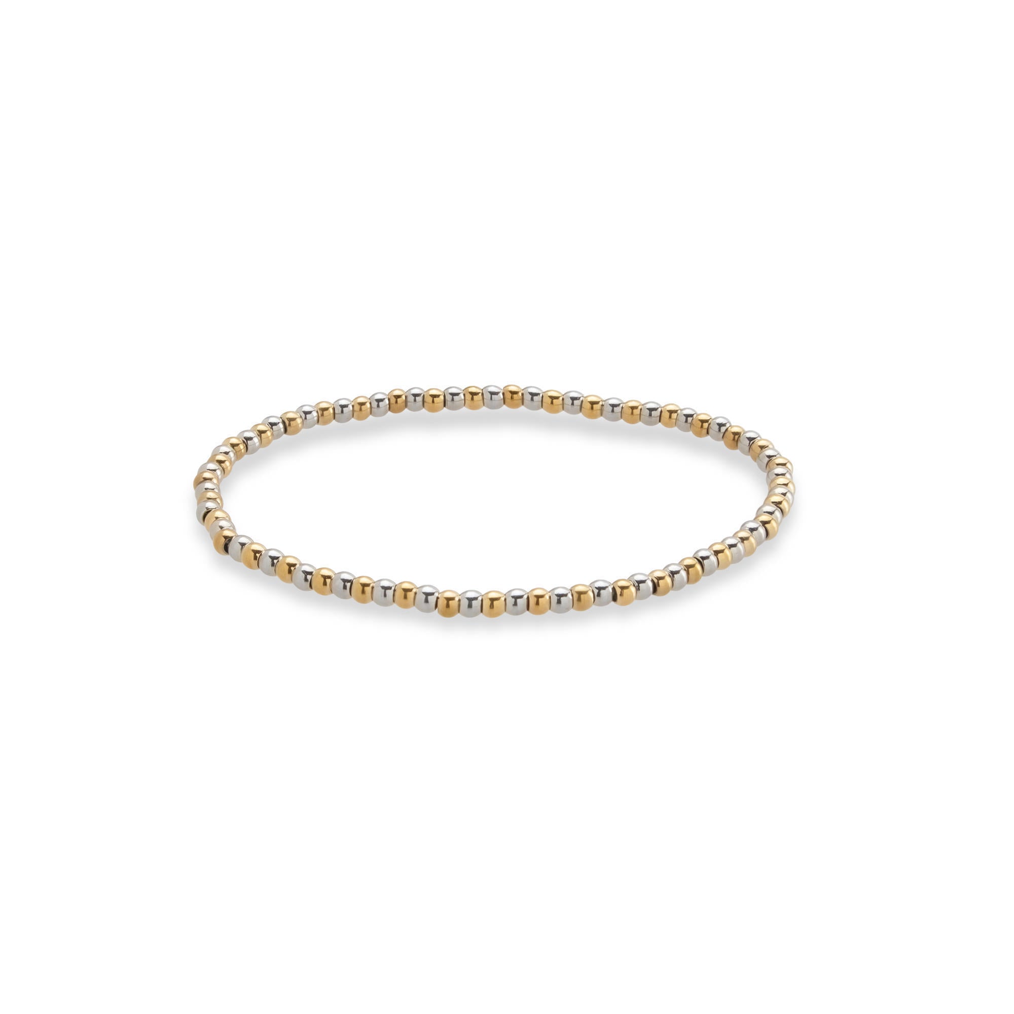 Pulsera ajustable con balines lisos 3mm