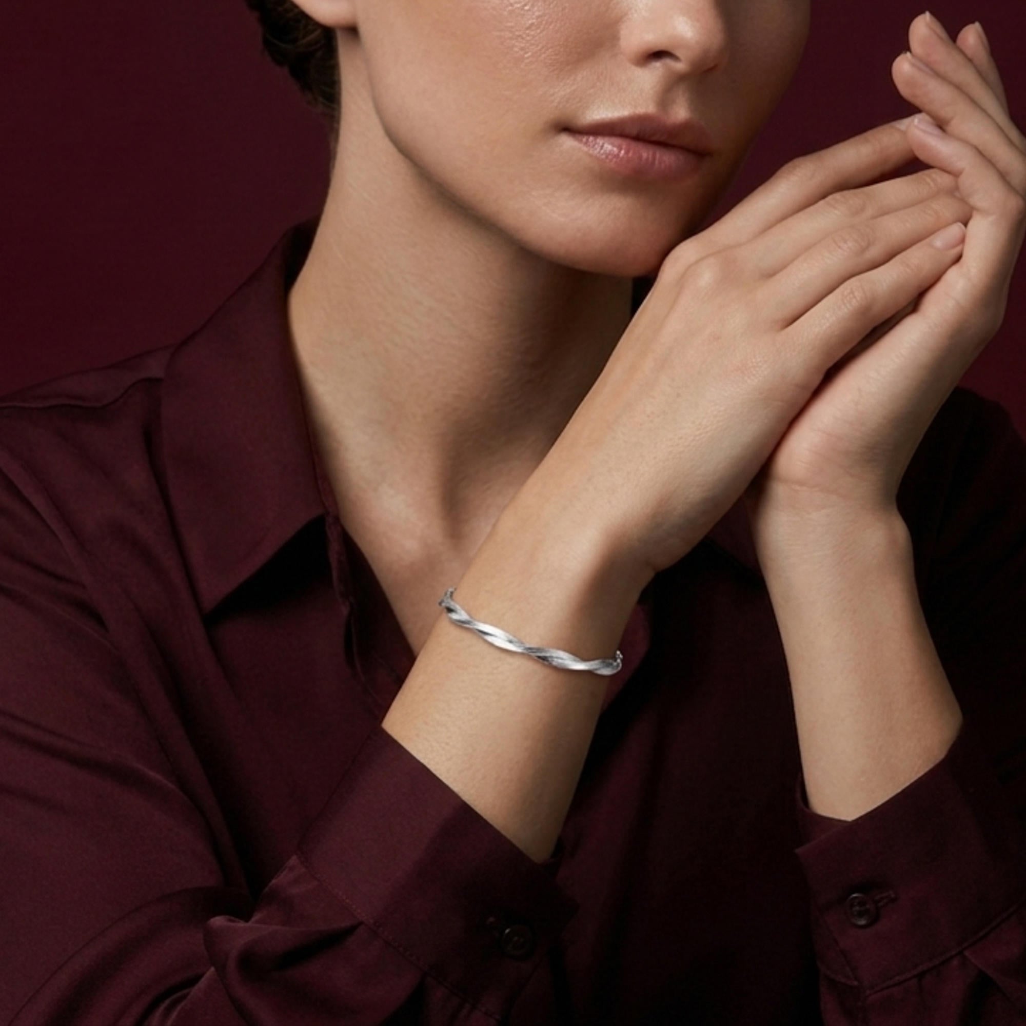 Pulsera panza de vibora trenzada 16-19cm