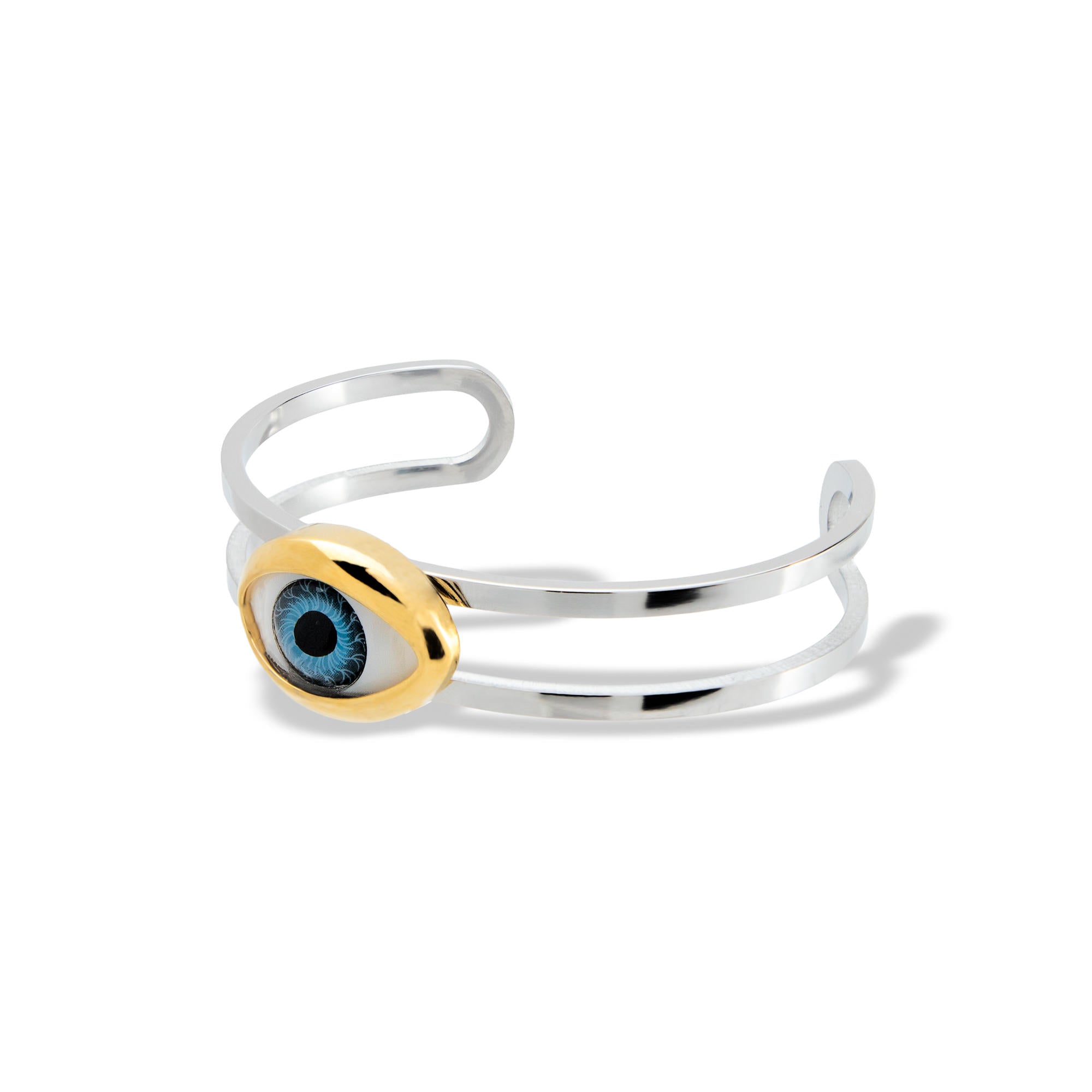 Brazalete ojo realista azul 7cm