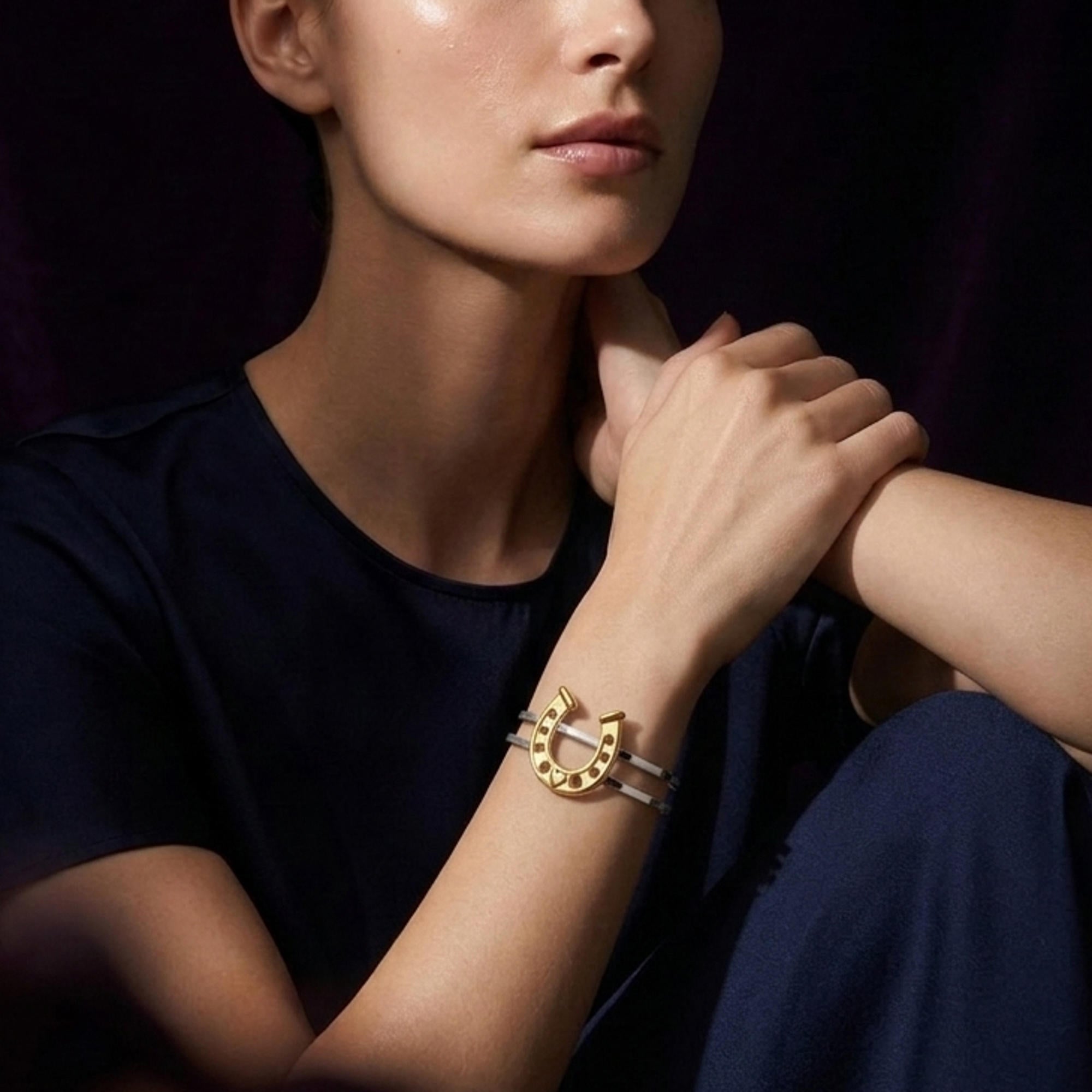 Brazalete herradura lisa 7cm