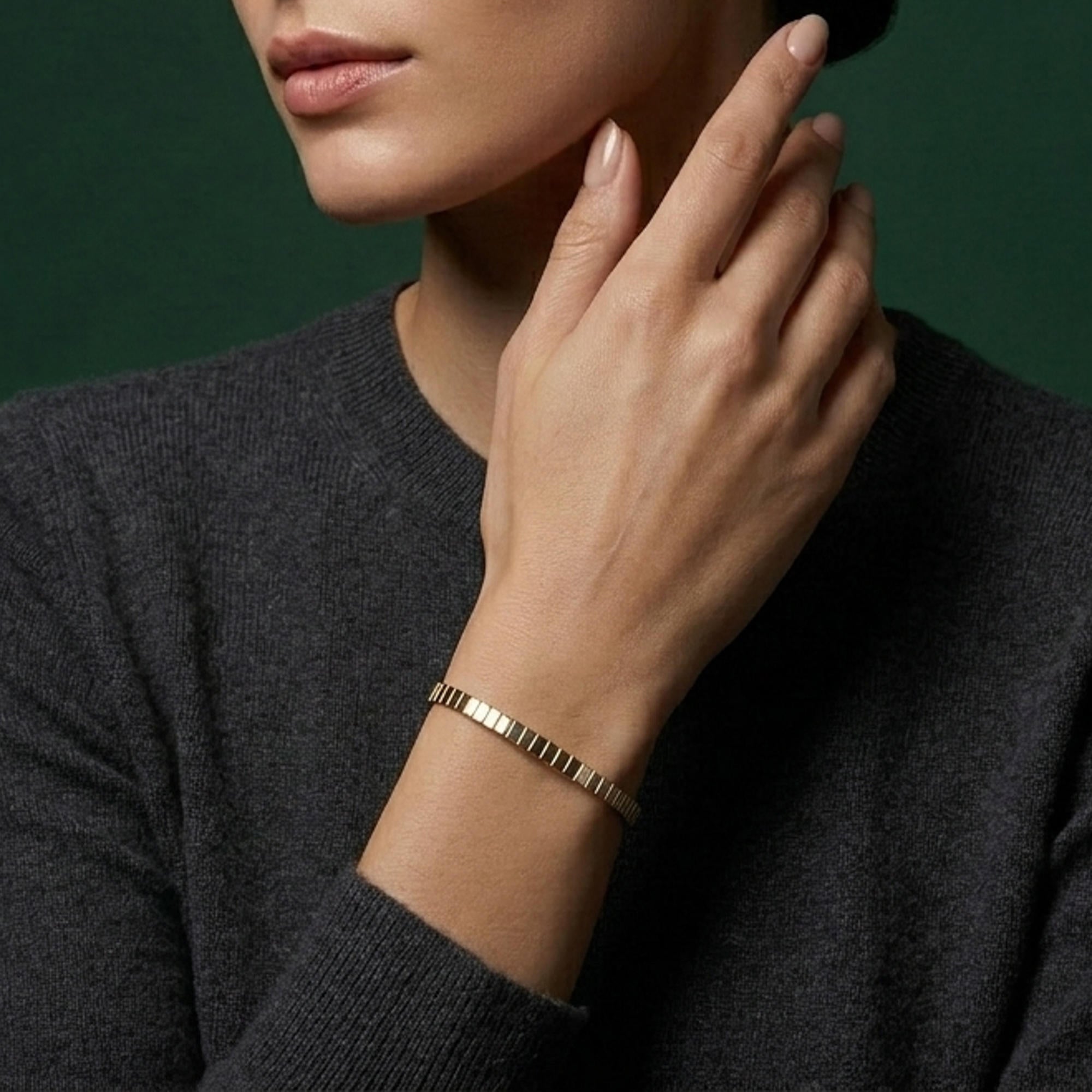 Brazalete ajustable de extensible liso 7mm