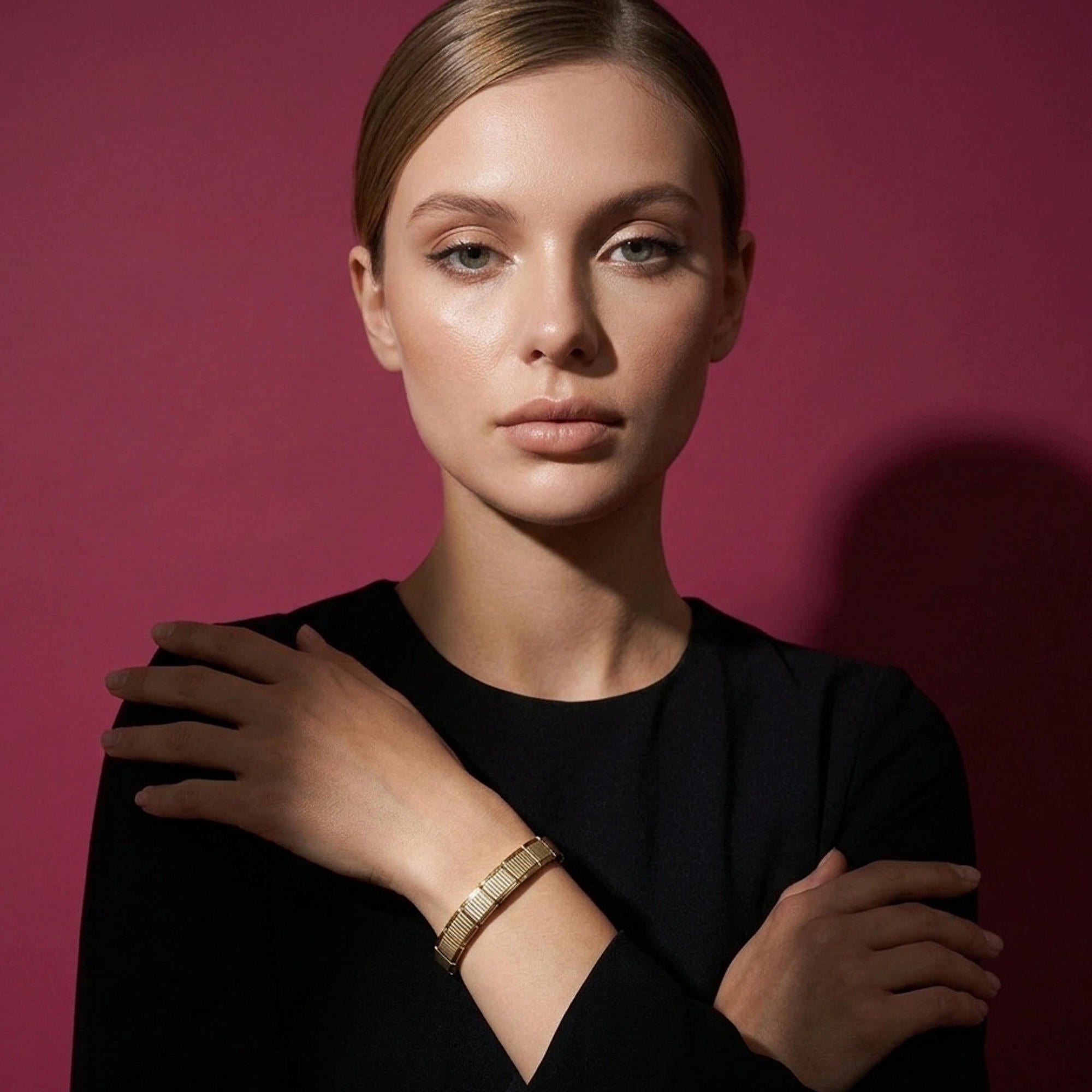 Brazalete ajustable italiano rayado 9mm