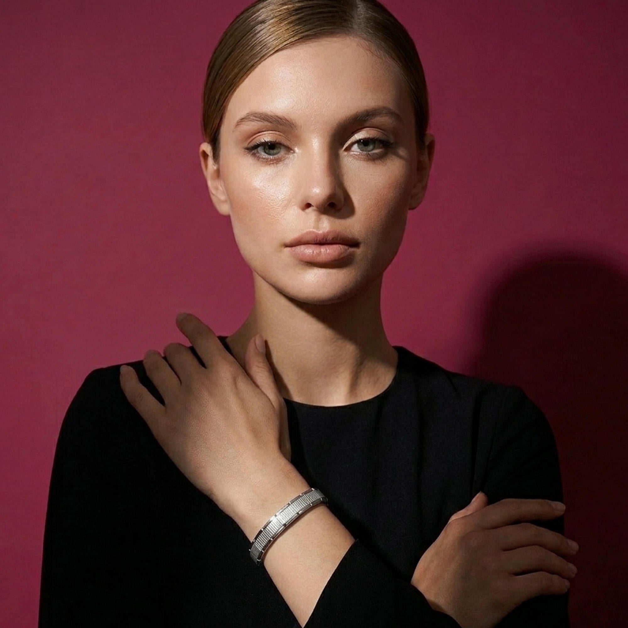 Brazalete ajustable italiano rayado 9mm