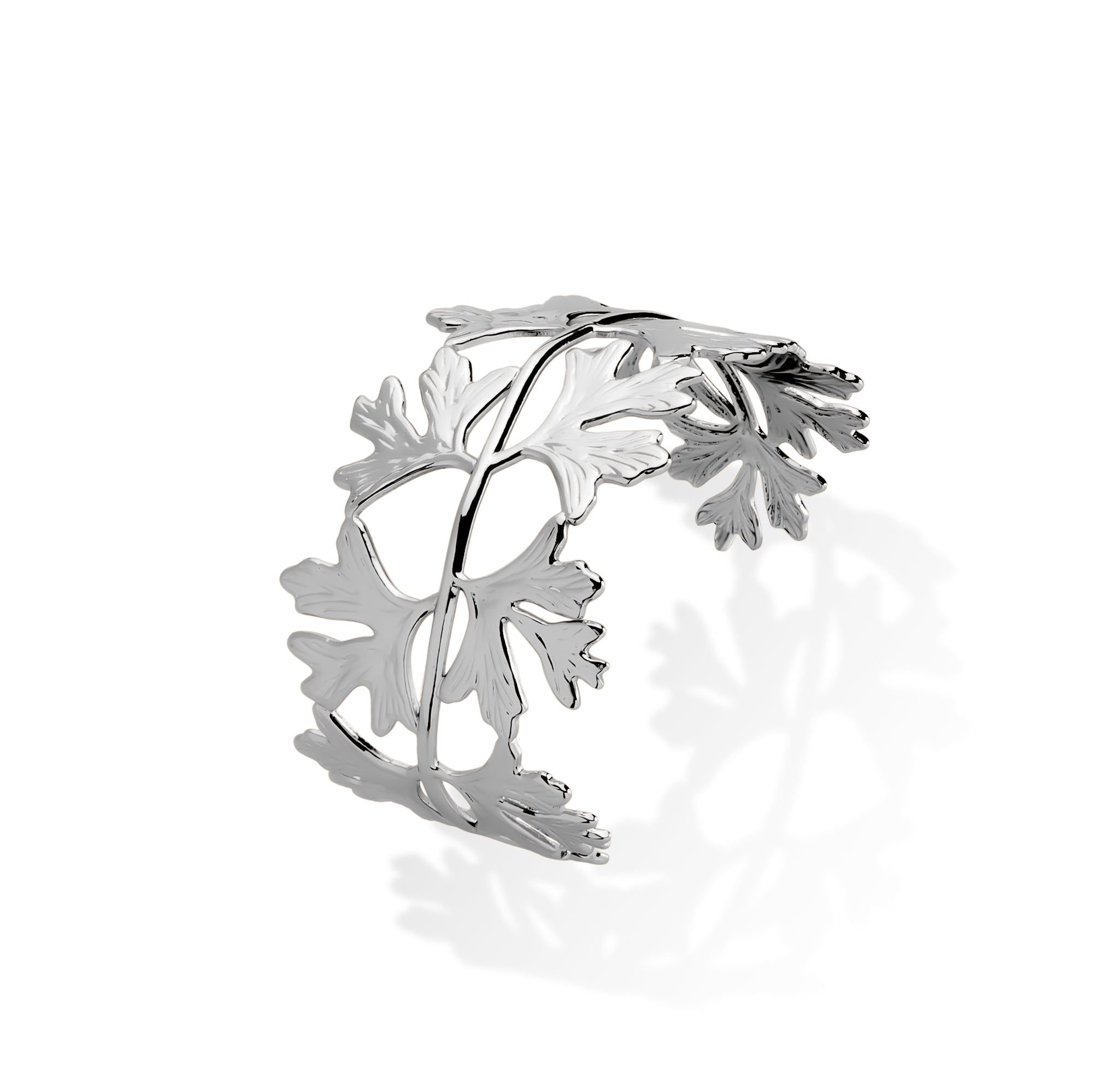 Brazalete ajustable de hojas texturizado 42mm