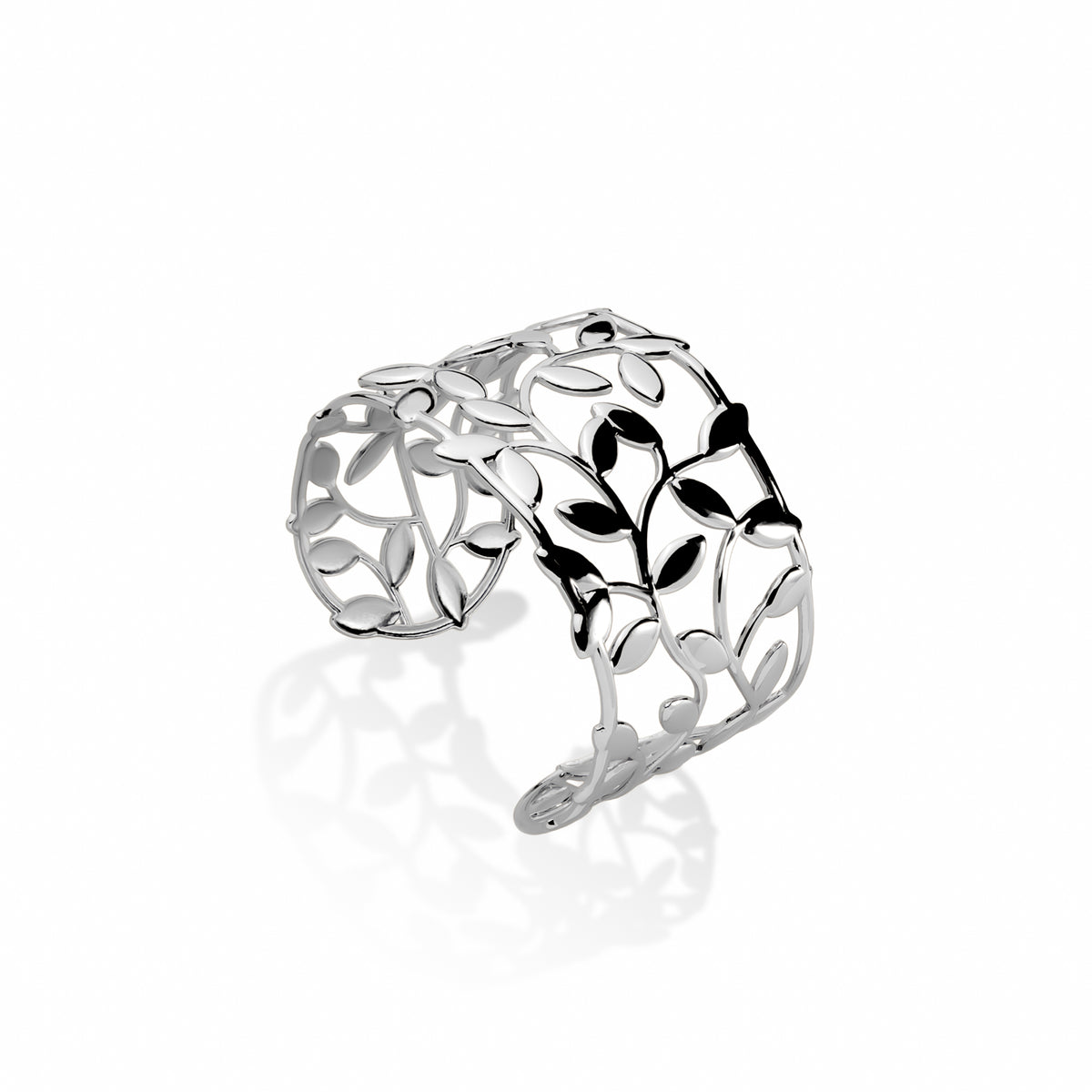 Brazalete ajustable de ramas lisas 42mm