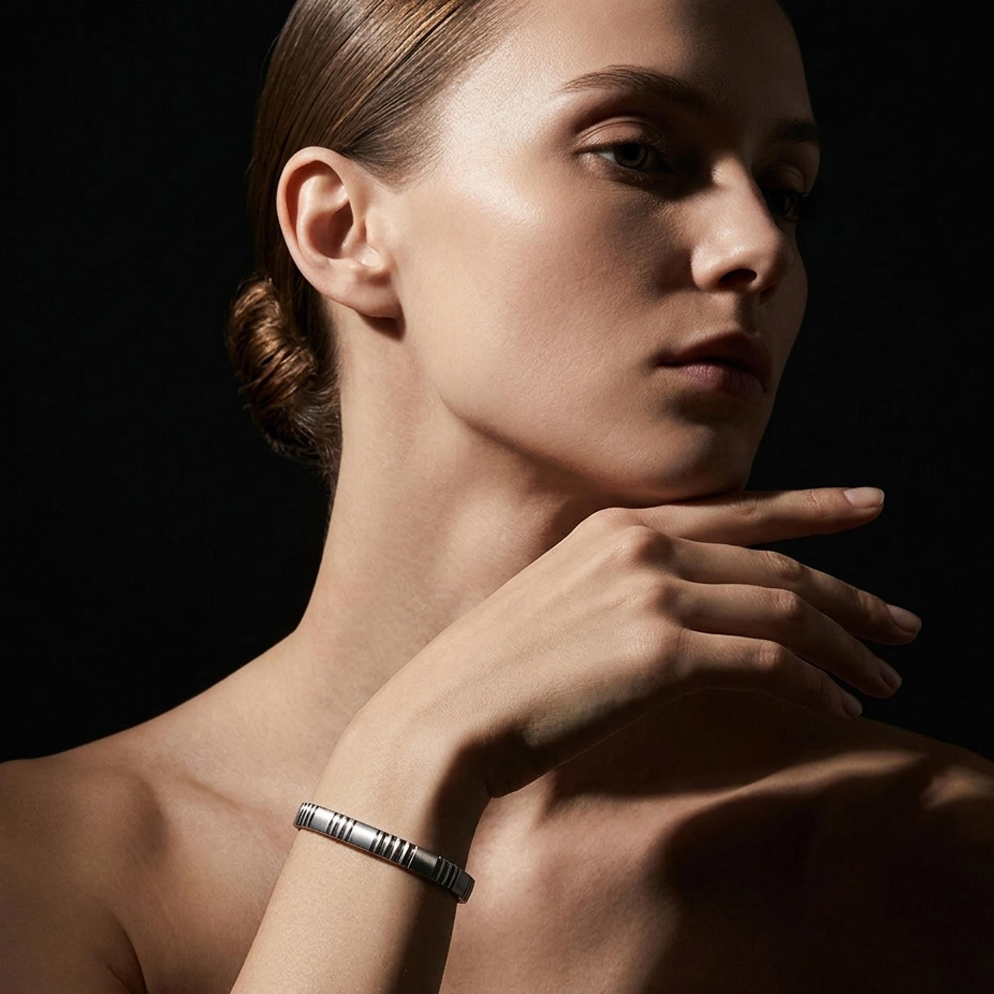 Brazalete ajustable de extensible 3x1 liso 9mm