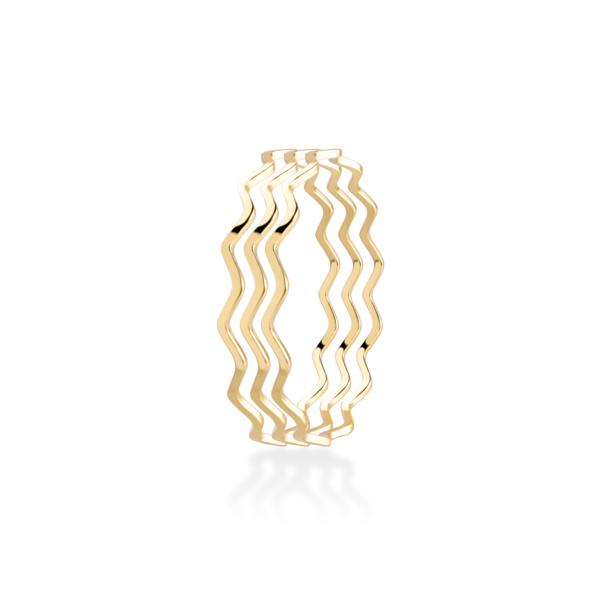 Juego de pulseras zigzag 6.5cm