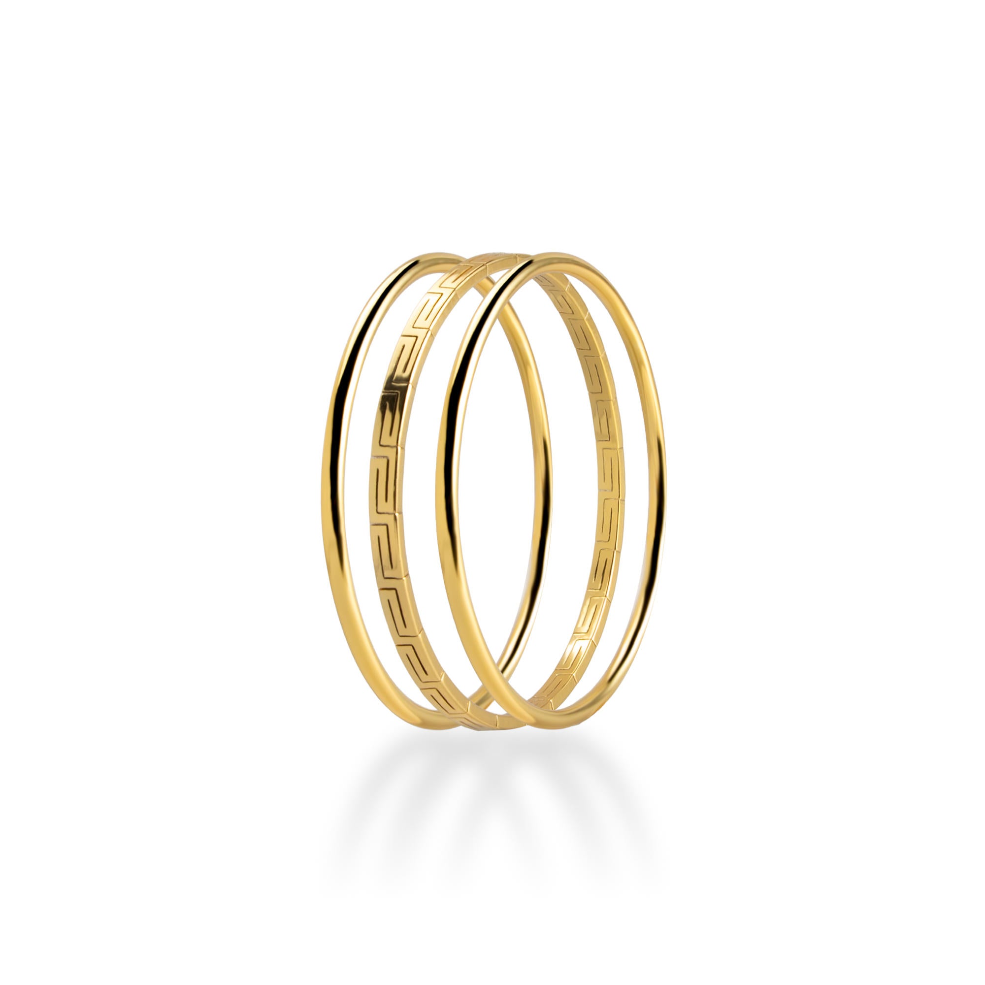 Juego de pulseras grecas 6.5cm