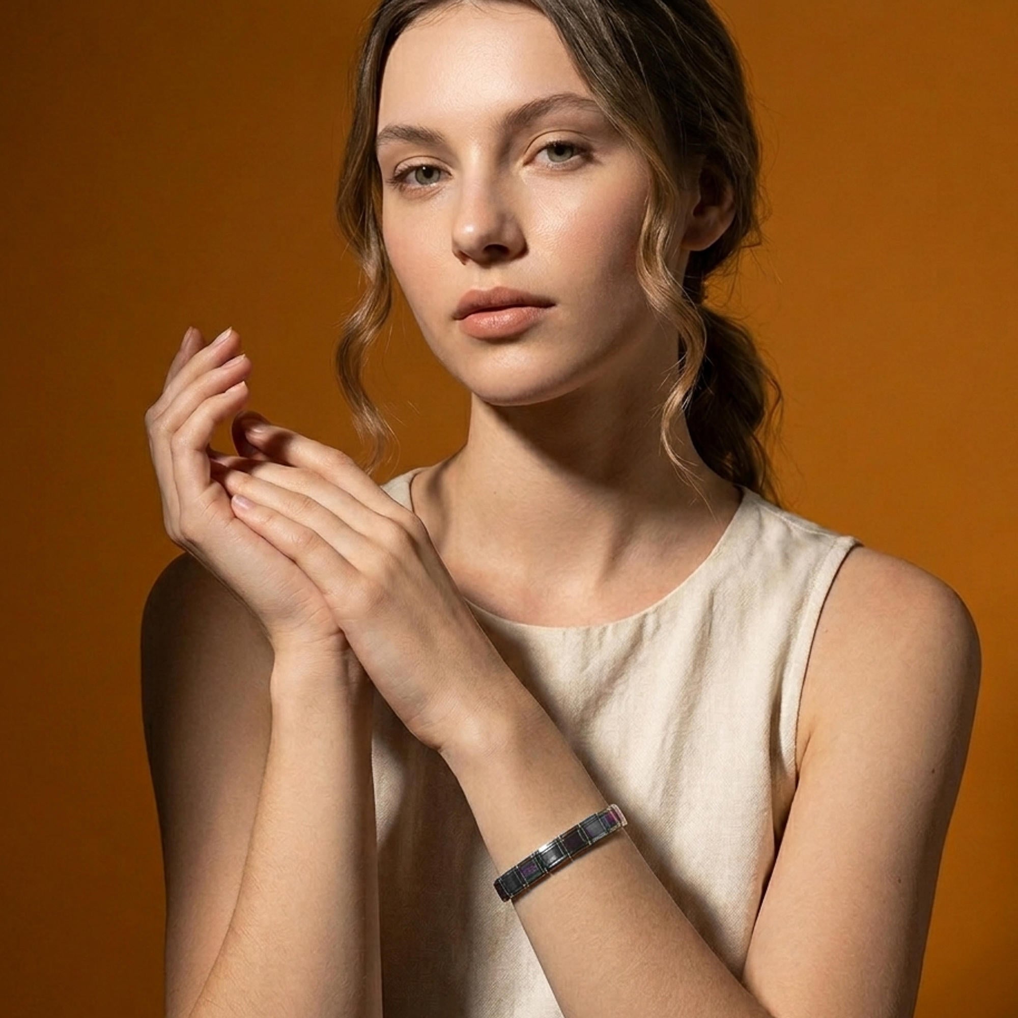 Brazalete italiano ajustable liso 9mm