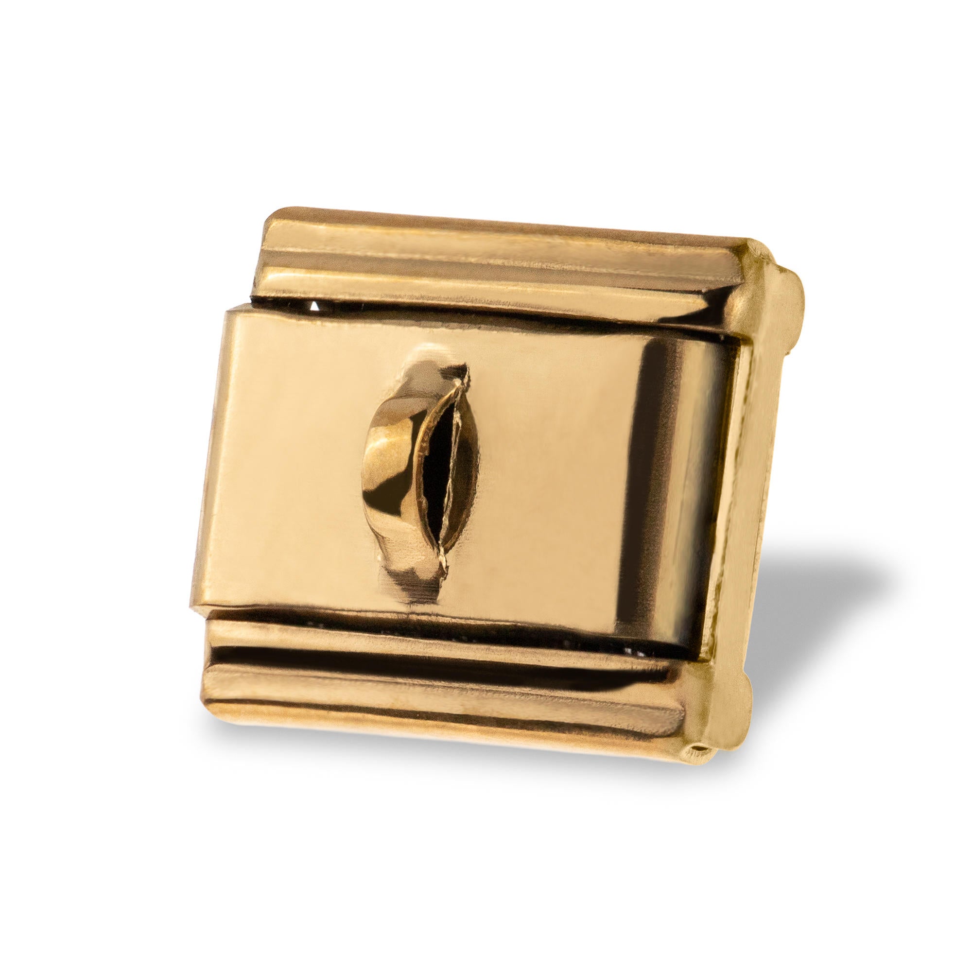 Charm eslabon italiano con asa para colgar 9x10mm
