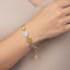 Pulsera con medallas san benito 18-21cm