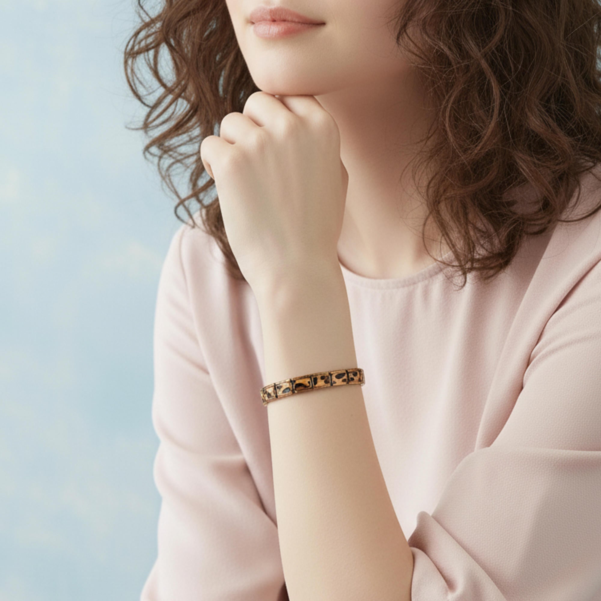 Brazalete ajustable italiano carey 9mm